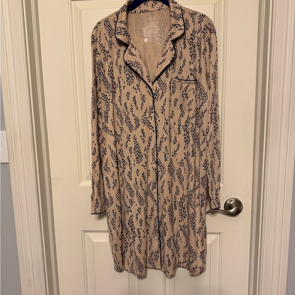 NWT WNS State of Day Intimates Notch Collar Modal Sleep shirt Sz Large - Picture 3 of 6